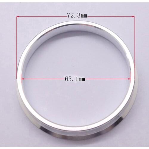 Teeze 4pcs Alloy Customize Made Wheel Spacer Spigot Hub Centric Rings 72.3mm to 65.1mm