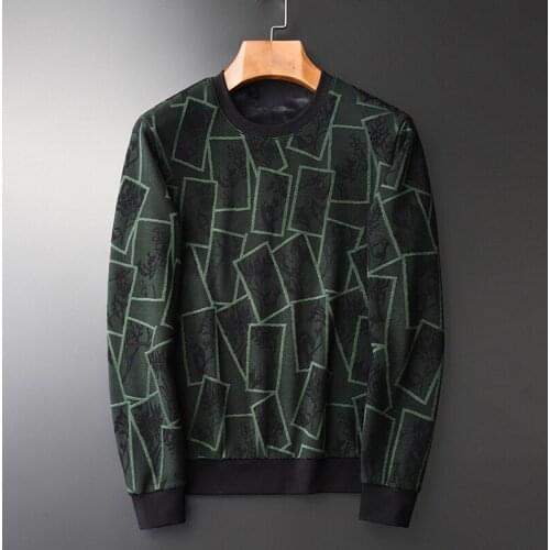 Add Velvet Men Luxury Round Collar Contrast Color Sweatshirt Male Autumn Winter Thick Mens Hoodies 4XL