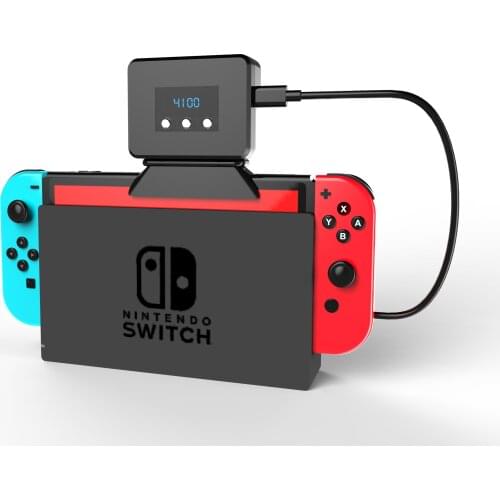 Top Radiator Base Cooling Fan Cooler Heat Sink with Temperature Display for Nintendo Switch Console Nintend Switch Accessories