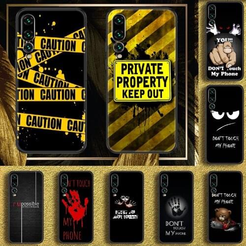 Don't Touch My Case Funny Phone case For Samsung Galaxy A 3 5 7 8 10 20 21 30 40 50 51 70 71 E S 2016 2018 4G black painting