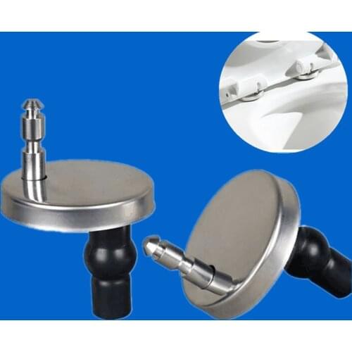 1Pair Universal Fixing Accessories Home Reusable Nuts Toilet Seat Tool Hinges Easy Install Expansion Screw Solid Rubber Top 2pcs