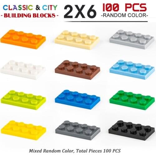 4X6 DIY Building Blocks Model Figures Educational Toys For Children Pieces Creative Small Size Bulk Bricks Base Plates