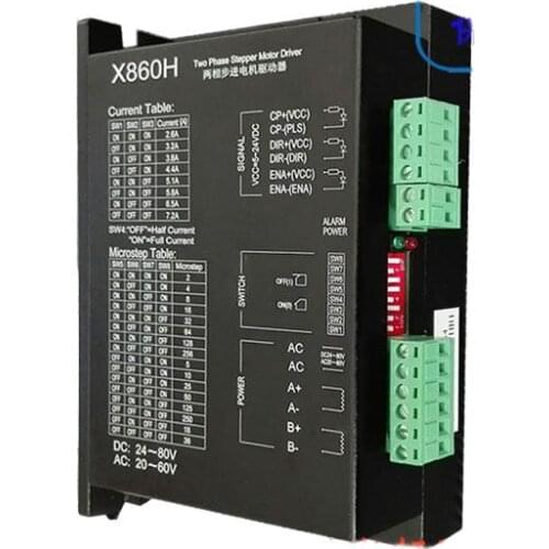 86 Stepper drive X860H current 7.2A256 subdivision, strong anti-jamming (video)