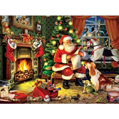 Diamond Painting Santa Claus Diamond Mosaic Diamond Embroidery Winter 5D DIY Full Cross Stitch Home Decor Crafts Christmas Gift