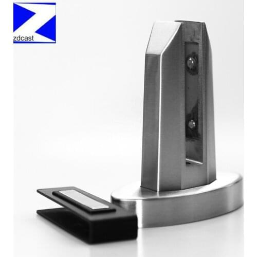 Balustrades Handrails Mirror Stainless Steel Oval Balcony 12mm Glass Railing Spigot