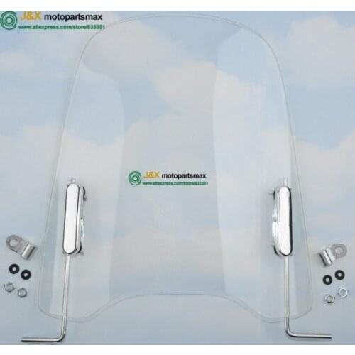 Free shippint WINDSCREEN MOTORCYCLE WINDSHIELD GY6 SCOOTER MOPED Bike Motorcycle Universal CG125 CG150Windshield