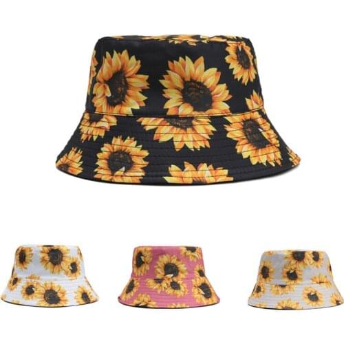 Sunflowers Women Bucket Hats Summer Baseball Caps Fashion Street Chapeau Femme New Fancy Caps панама женская Fishermans Cap