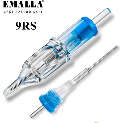 20PCS 0.35MM 9RS Tattoo Cartridge Needles 9 Round Shader Cartridge Needles for Tattoo Permanent Makeup Machine Gun Supplies