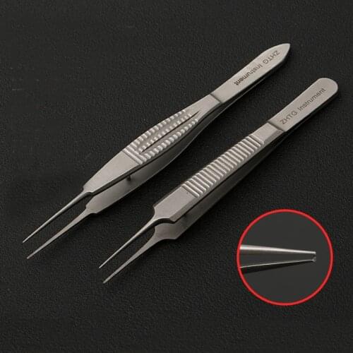Tiangong plastic eyelid tweezers double eyelid surgery tool tooth / toothless fat tweezers plastic stainless steel equipment