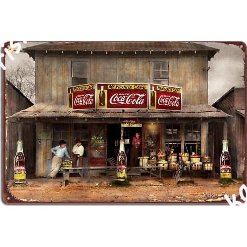 Store Grocery Mexicanita Cafe 1939 Metal Plaque Poster Wall Decor Pub Garage Printing Club Home Tin Sign Poster