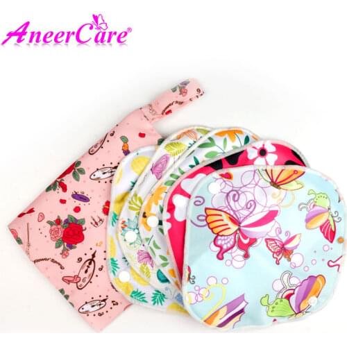 6 Pcs Menstrual Panties Liners Panties For Women Gasket Feminine Hygiene Pads For Menstruation Washable Reusable Menstrual Pad