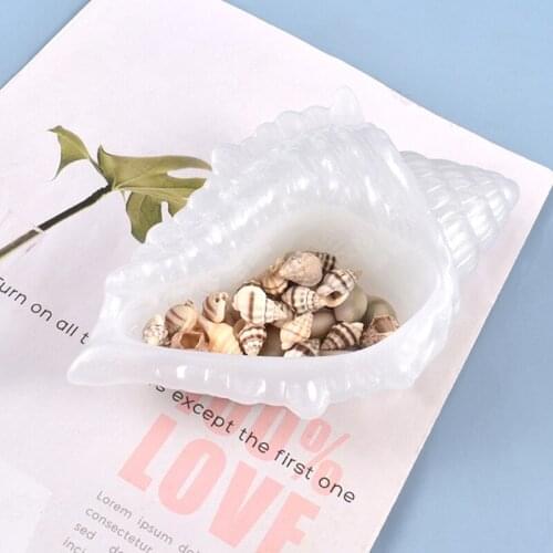 2021 New DIY Crafts Container Crystal Epoxy Resin Mold Conch Storage Box Silicone Mould 2020 trend