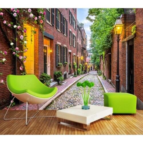 Papel de parede European city town 3d wallpaper mural,living room bedroom wall papers home decor