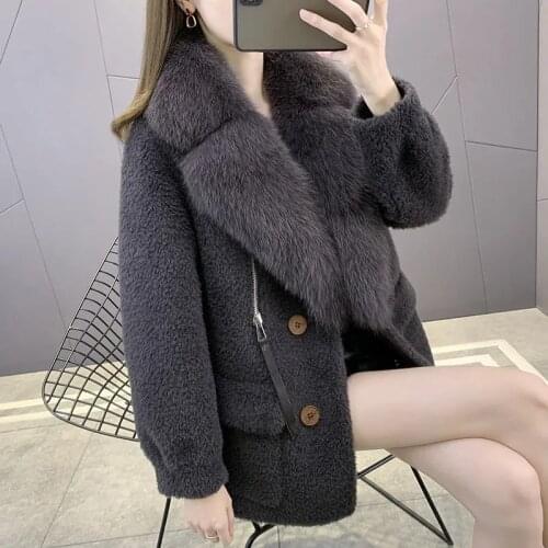 Coat Female Manteau Femme Hiver Middle-aged Womens Mink Fur Coat Winter Loose Plus Size 5XL Mother Long Faux Fur Warm Jacket 68