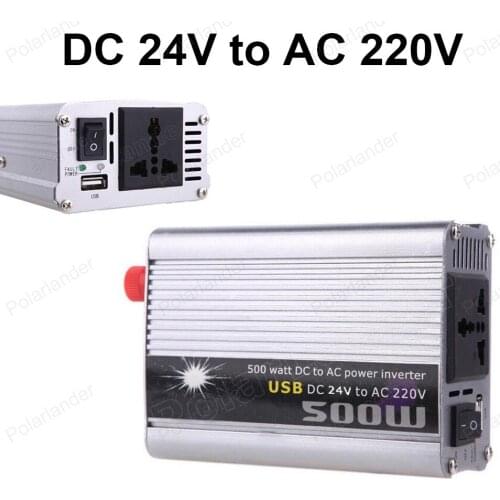 DC 24V to AC 220V 500W Modified Sine Wave Car Power Inverter 5V Output USB charger car styling Converter