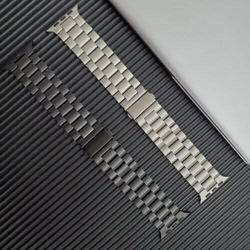 Upgraded version Stainless Steel Metal Strap for Apple Watch Series 6 SE 44MM 40MM Band for iWatch 42mm 38mm Bracelet Watchband