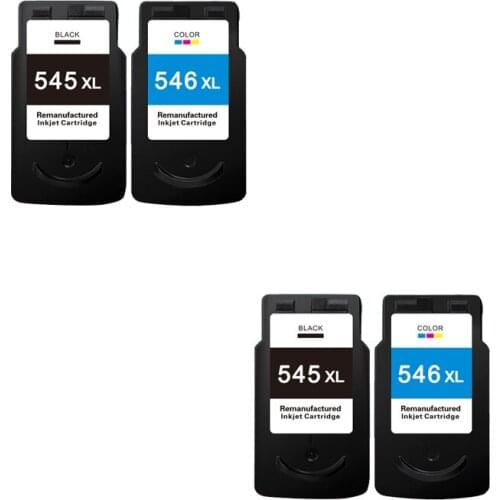 4pcs LuoCai Compatible ink cartridges for Canon PG545 CL546 PG-545 CL-546 IP2850 MX495 MG2950 MG2550 MG2450 printer PG 545 CL546