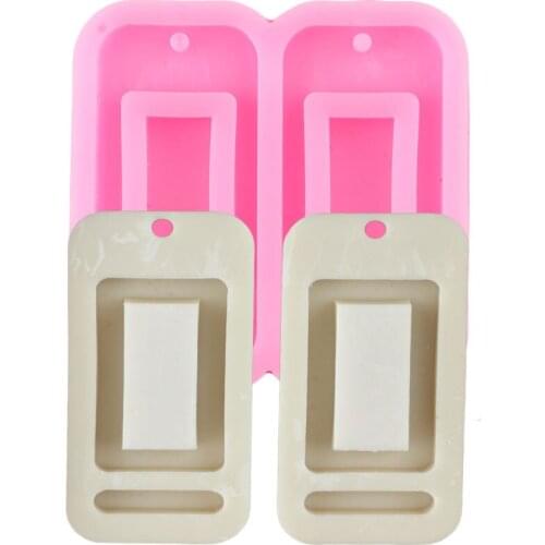 Super Glossy Rectangle Earring Silicone Mold Keychain Resin Epoxy Mould DIY Charms Necklace Jewelry Making Pendant Molds