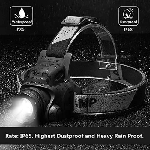 BIKEONO LED headlights Sensing function usb rechargeable 2000mAh zoom function 3 lighting mode 90 angle adjustment outdoor light