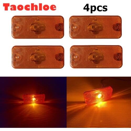 4x 12V 24V Turn Signal Side Marker Light For DAF PEUGEOT BOXER CITROEN RELAY FIAT DUCATO RENAULT For VOLVO FL HEULIEZ IRISBUS