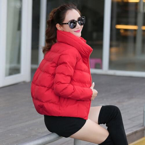 Cotton-padded womens winter dress, cotton-padded coat, Korean small-cotton-style, loose-coat, womens fall coat winter coat