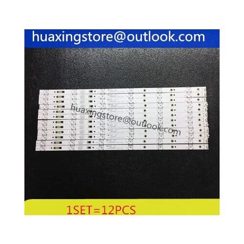 1set=12Pieces LED Backlight strip For 50A6 LE50U51A light bar 30350006205 LED50D06-ZC14AG-01