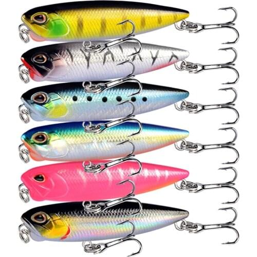 1pc Fishing Lures Good Pencil Bait 8# Hooks 6 Colors Available High Quaity Artificial Lifelike Crankbait Wobbler Fishing Tackle