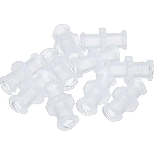 10pcs/set Transparent Polypropylene Female to Female Coupler Luer Syringe Connector For Pneumatic Parts