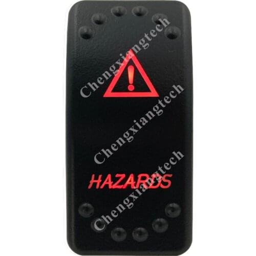 12V 20A / 24V 10A Dual Red Led 5P On Off SPST Rocker Switch Hazards Waterproof for Car Boat Truck Circuit Breaker