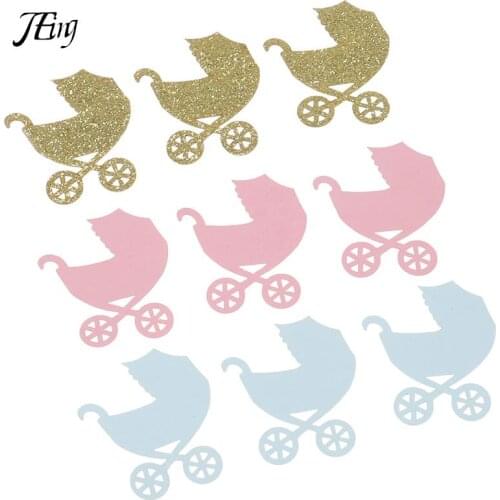 200Pcs Baby Carriage Confetti Glitter Oh Baby Gender Reveal Table Confetti