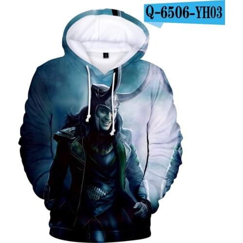 2021 3D-LOKI The Dark World Harajuku Style Hoodies Sweatshirt New Slim Fashion Men/women Clothes Trend Casual TV Loki Pullover