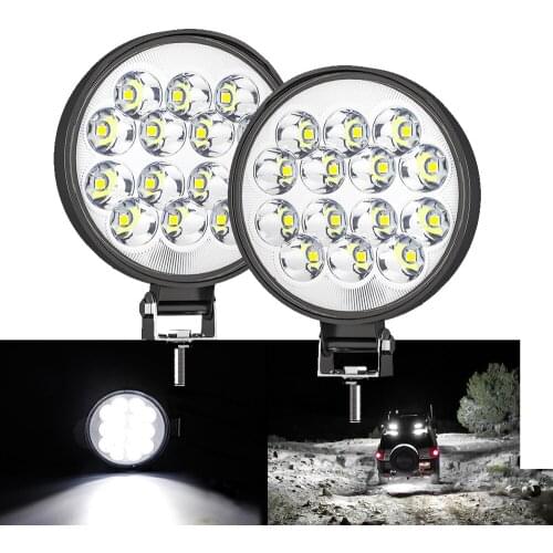 Aeobey 42W New Led light bar Led bar 14barra Square Spotlight Off road LED work light 12V 24V For Car Truck 4X4 4WD Car SUV ATV