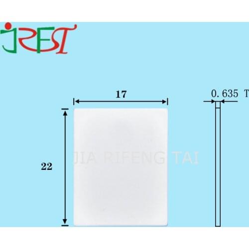 Al2O3 0.635mm *17mm*22mm TO-247 IGBT Thermal Conductive Alumina Ceramic Plate Without Hole