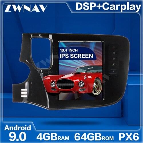 Tesla Style Big Screen Android 9.0 Car Multimedia Player For MITSUBISHI Outlander 2014-2018 car GPS Audio Radio stereo head unit