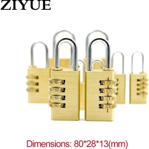 Free Shipping Copper Password Lock All Copper Padlock Gymnasium Swimming Pool Door Room Room Apply