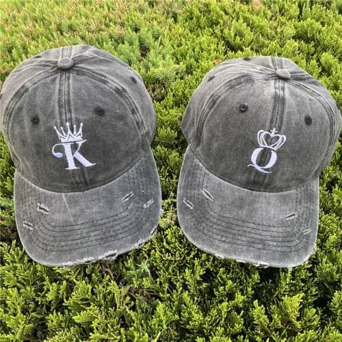 Embroidered Letters Crown Adjustable Hole Men Baseball Cap Unisex Outdoor Sun Protection Spring Autumn Snapback Dad Hat