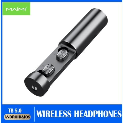 B9 Bluetooth Headset Sports Outdoor Bluetooth 5.0 earphone headphone LED Display with mic Charging Box 9D Waterproof Wireless