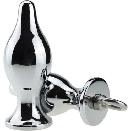 Large Size Removable Metal Anal Butt Plug with Rings Anal Masturbation Anal Sex Toys for Men Sex Products for Women Anal Dildo