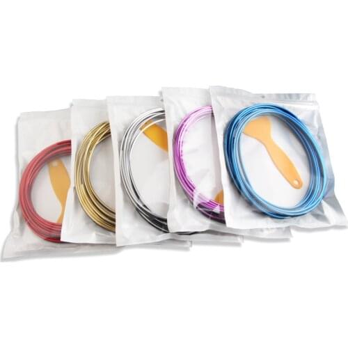 5M Decoration Strips Car Seal Styling Interior Exterior Plated Moulding Trim Strip Orange Protection Strip Dashboard Door Edge