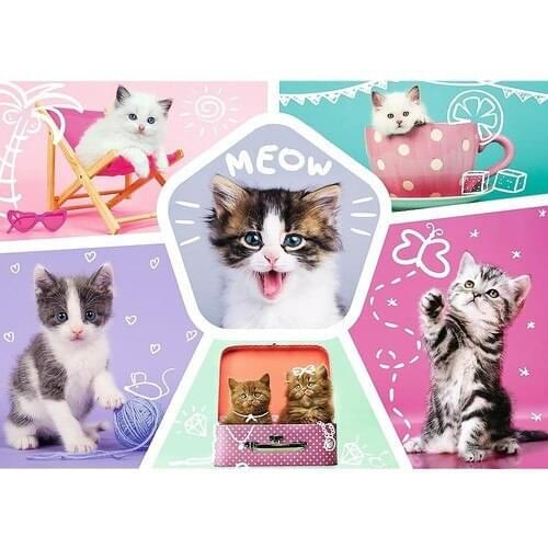 Child Of Trefl Puzzle Feline Pranks 200 Piece Jigsaw Puzzle