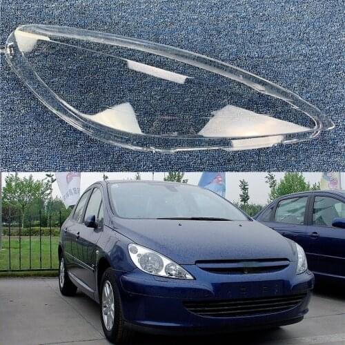 For Peugeot 307 headlight cover 2003 2004 2005 2006 2007 old 307 headlight transparent lampshade lamp shell mask