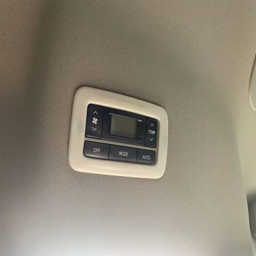 For Toyota Sienna 2019 2020 Carbon Fiber Interior Roof Air Condition Adjustment Switch Panel Cover Trim Car Accessories