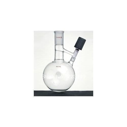 F489258 Flask, Solvent Transfer/Storage, Capacity:250ml, Joint:19/22, Valve Size:0-8mm
