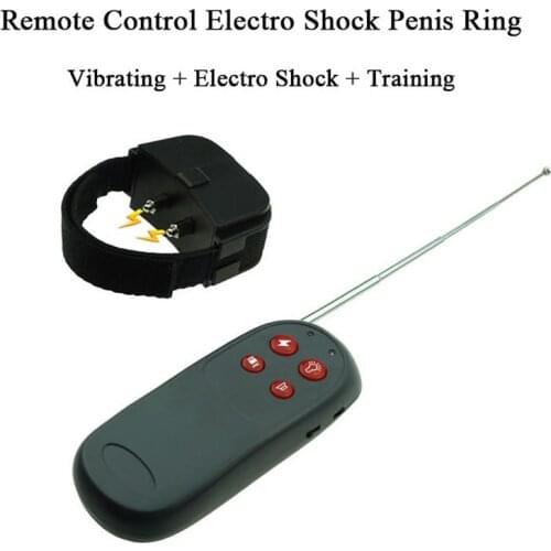 Estim Remote Control Cock Ring Adult Sex Toys for Men, Electro Shock Vibrating Penis Ring Chastity Belt Male Scrotum Shocker