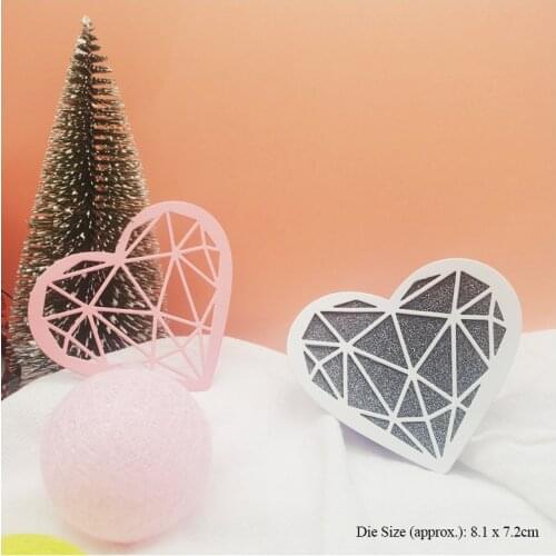 Crafts Metal Cutting Dies For Scrapbooking New Love Heart Stencil Letters Molds Photo Album Diy Embossing Card Making New Dies