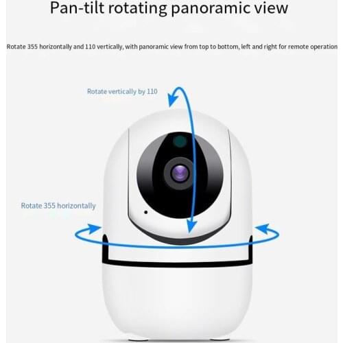 2MP Baby Monitor Smart Home Cry Alarm Mini Surveillance Camera with Wifi Security Video Surveillance IP Camera Pet 360 Ycc365