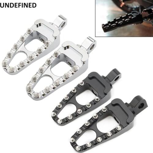 MX Foot Pegs Motorcycle Footpeg 360 Rotating Footrests CNC For Harley Sportster Iron883 Dyna Street Bob Fatboy Wide Glide Bobber