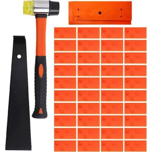 Wood Flooring Installation Kit 43 Pcs Laminate Vinyl Plank Flooring Assembly Tool,High-Strength Fiberglass Handle Mallet