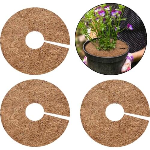 Outdoor Garden Natural Round Coconut Fiber Mat Coco Liner Carpet For Baskets