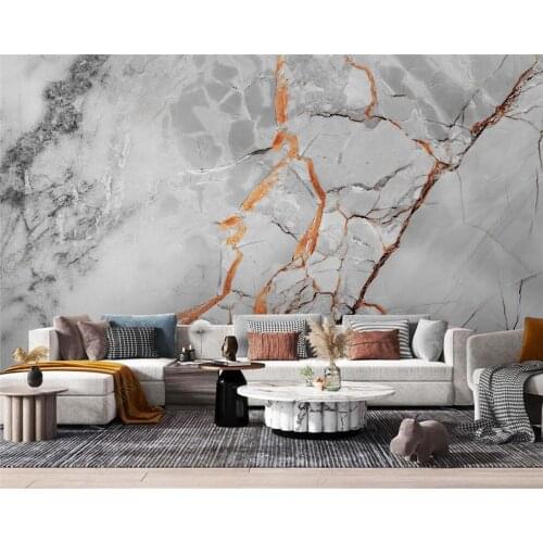 Beibehang wall stickers Wallpaper Light Luxury Shimmering Gold Abstract Landscape Marble TV Sofa Background Wall 3D Wallpaper